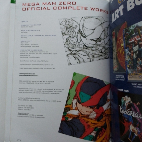 🚫SOLD🚫Mega Man Zero Official Complete Works Book, Holographic Cover - Picture 10 of 11